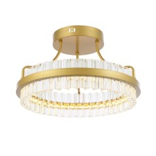 Ceiling lamp ST LUCE. SL383.202.01. Cherio. 1x34 W, LED, 3000K, 2652 LM, 46x46x28 cm, color matte gold