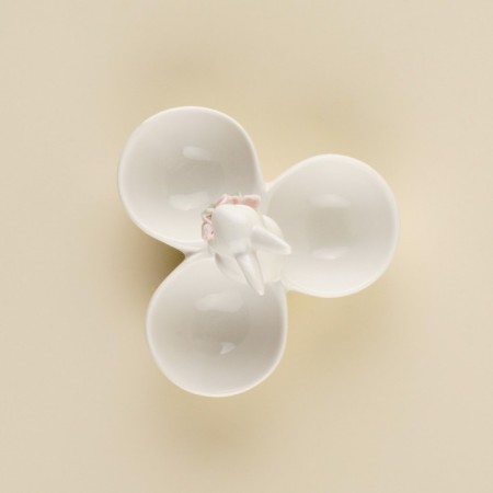 Porcelain Mengoritsa SL Home "Rabbit", 3 cells, 30 ml, 11.5 × 9.5 cm, white color-3