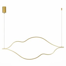 Suspension lamp ST LUCE. SL6106.203.56. Cortile. 1x56 W, LED, 4000K, 3360 LM, 120x44 cm, golden color