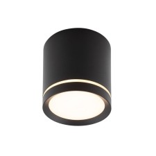 DK4016-BK Накладной светильник RIBE, IP20, 5W, LED 3000K, черный, алюминий/акрил