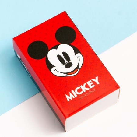 Set of socks "Mickey Mouse", Mickey Mouse, 2 pairs, 22-24 cm-2