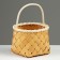 Wicker basket, D16 x 12/22.5 cm, sequoia