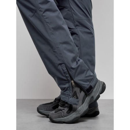Semi-combinezone ski insulated male winter, size 54, dark gray color-15