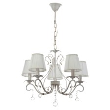 Victoria chandelier 5XE14 40W white with a golden patina 57.5x57.5x46.5-105 cm Bayerlux