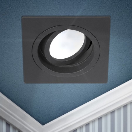 Lamp Built -in era KL85, IP20, 50W, 92x92x34 mm, black color black-1