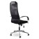 Armchair for the head of Brabix Pilot EX-610 CH Premium, chrome, fabric-plot, black