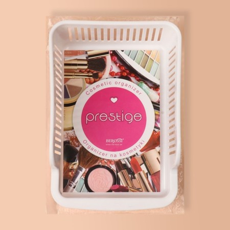 Organizer for storing cosmetic supplies "Prestige", 2 sections, 23 × 16.1 cm, white color-10