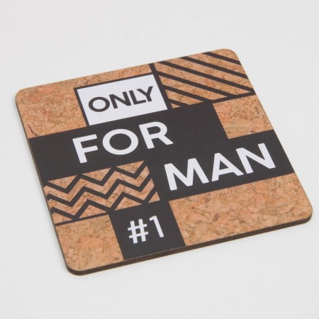 Mug "Man" with a spoon and stand, 300 ml-8
