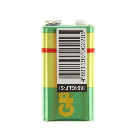 Salt battery GP Greencell Extra Heavy Duty, 6F22-1S, 9V, Crohn, Spike, 1 pc.