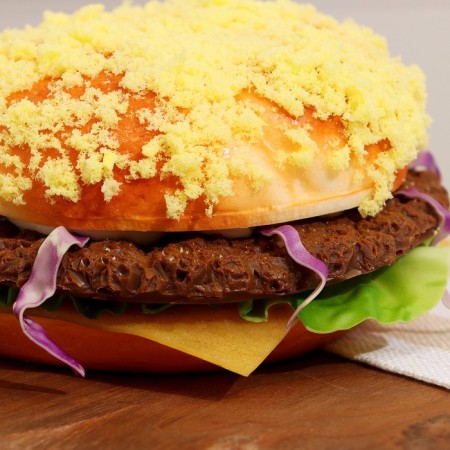 Mulyazh-Antistress "Burger" Round, 12x12x8cm-2