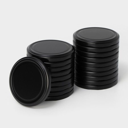 Conservation covers of the share, TO-82 mm, metal, black matte color, 20 pcs