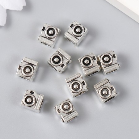 Busina for creativity Metal "camera" silver 0.8x0.7cm-2