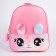 Baby backpack for girls made of artificial leather "Bunny", with a Plush pocket, 27x23 x 10 cm