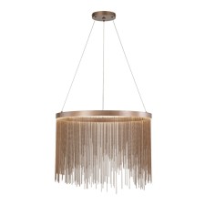 Suspended Indigo lamp, 11037/A/1P Brown. 1x37W, LED, 4070LM, 3000-6000K, remote control, 600x600x375/1500 mm