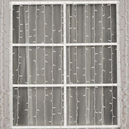Garland "Curtain" 2 × 3 m, IP65, UMS, white thread, 760 LED, warm white glow, 220 V-1