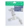 Water Carefold Zein, 1/2 ", with a fitting, with a cross, pp, crane-bugs, chrome