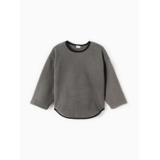 Свитшот детский MINAKU: Fleece Soft, цвет графит, рост 98 см