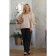 Female suit, size 48, beige color