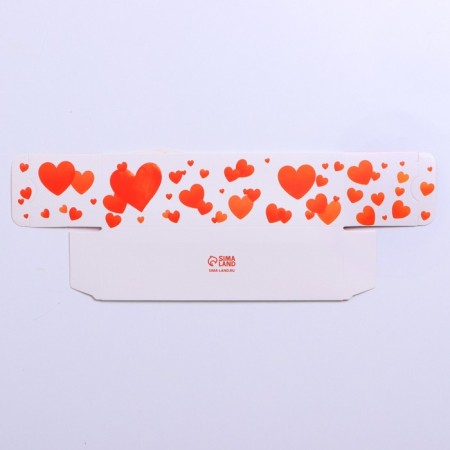 Box for Makarun confectionery, packaging, "Love You", 18 x 5.5 x 5.5 cm-4