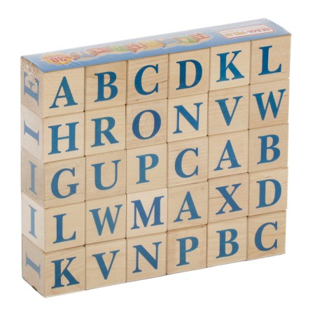 Cubes "Alphabet English", 30 pcs.-1