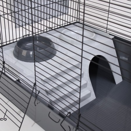 Cage for chinchillas "Pigger" No. 11, Folding, 80 x 50 x 46cm, gray-5