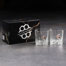 A set of glasses for whiskey 