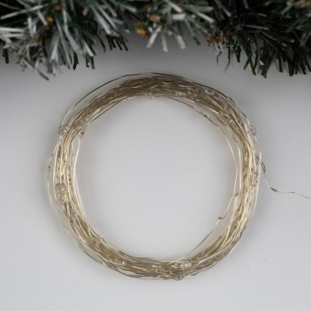 Garland "thread" 10 m dew, ip20, silver thread, 100 LED, glow blue, 12 V-1