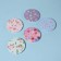 Folding mirror "flowers", D 7.5 cm, with an increase, MIX drawing