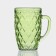 Glass mug, 400 ml, color and texture mix