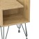 Bedside table Liverpool 35x35x48 cm, oak craf gold, black