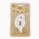 Candle for Cake "Oval" Number "6", large, pearl, 5.5 cm