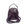Women's backpack, natural suede, ludor purple, 23x10x23 cm