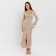 Women's silk dress Mist: Classic Collection p. 44, beige color
