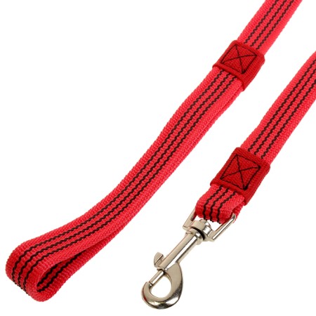 Kaponnoye Zononik leash with latex thread, 3 m x 2 cm, red-1