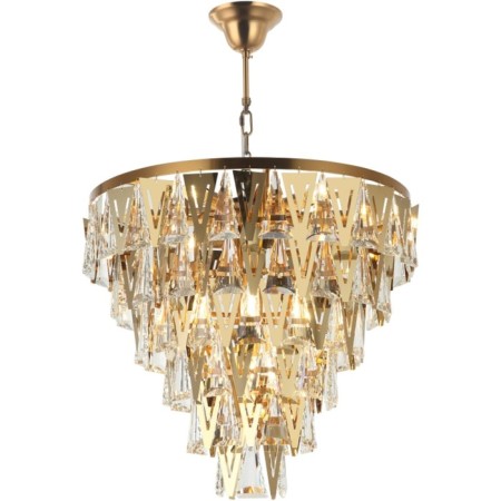 Crystal Crystal Chandelier Vaviani 13xe14 40W, size 60x60x63-150 cm, bronze color