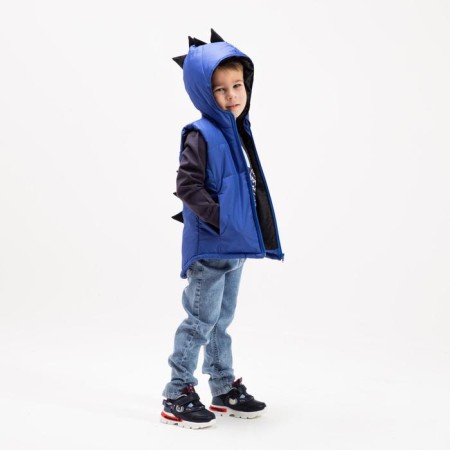 Children's vest, color Vasilek, height 116-122 cm