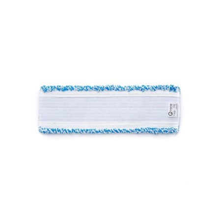 Velcro mop nozzle, flat microfiber, blue/white color, 40 cm
