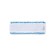Velcro mop nozzle, flat microfiber, blue/white color, 40 cm