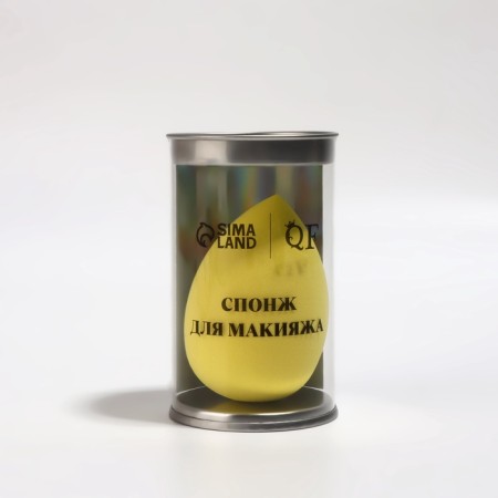 Makeup sponge in the “drop” case, 6 × 4 cm, increases when getting wet, the color of mix-2