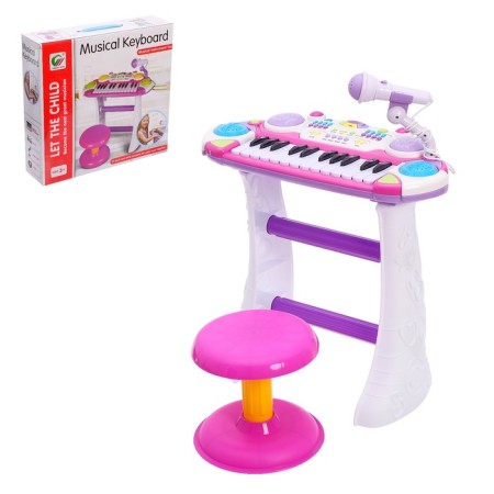 Synthesizer "Zvezda" with a chair and a microphone, 24 keys, 10 functions