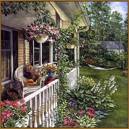 Diamond mosaic "Summer Garden", 35 colors