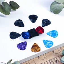 Set of mediators: Holder at the Guitar Griff + 10 Mediators Music Life, 0.71mm, Mix