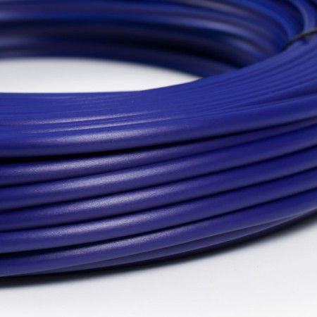 Artificial rattan is smooth 7 mm 100 m half a pipe (blue)-2