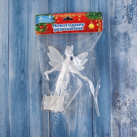 Christmas tree decoration "Flem" 13x8, white-2