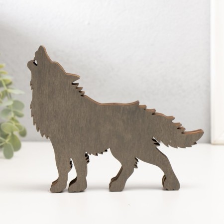 Souvenir tree Light "howling wolf" 16x14 cm-4