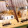 Souvenir medium “Vicksen” ship, side of light wood, sail mix, 42x49x10 cm