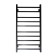 Electric towel "Sanprise" Quadro P10, 500x1000 mm, universal, black