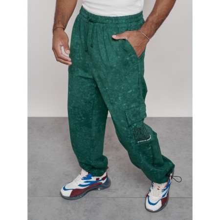 Sports male pants, size 50, green color-20
