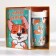 Gift set: A6 diary 80 sheets and a thermostat 250 ml "I have paws"