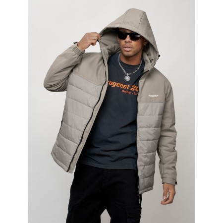 Sports male jacket, size 58, gray color-3